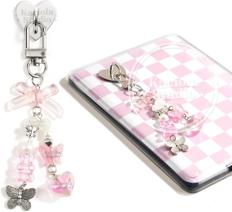 Kaciola Charms for E-reader, Cute Phone Charm Chains Bracelets Accessories for Readers Booklovers Women Men, Charms Compatible for E-Reader/Phone/Paper White (C01-C05) - Image 1